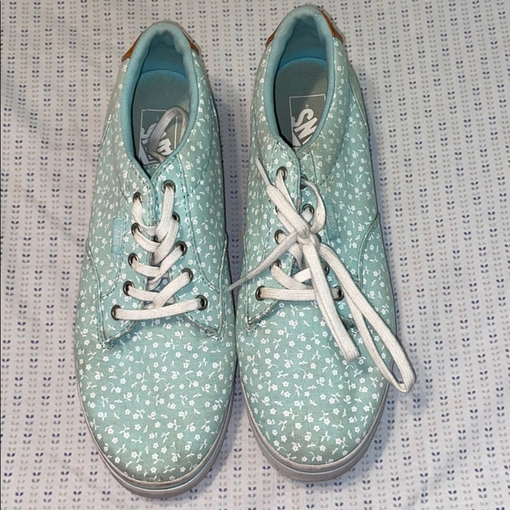 Floral vans size 10